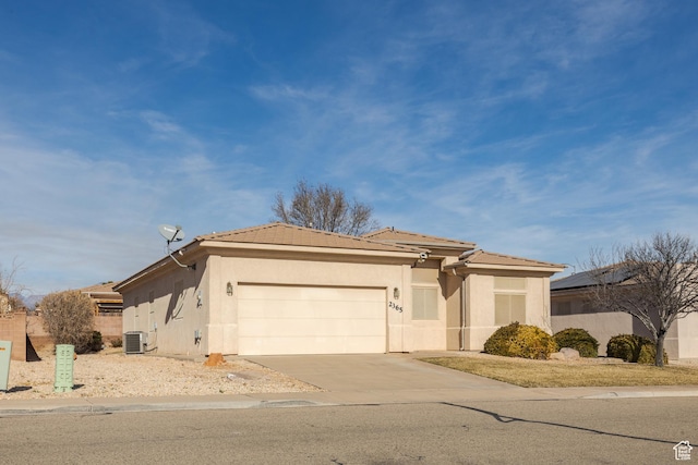 2365 E 160 S, St George, UT 84790 - view of front facade with a garage and central AC