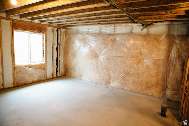 view of basement