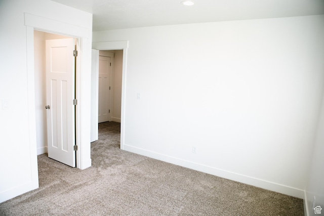 view of carpeted empty room