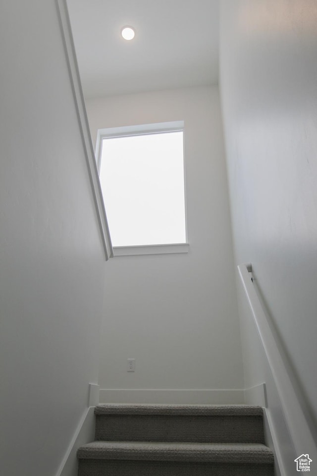 626 E 2450 N, North Logan, UT 84341 - staircase with healthy amount of natural light and recessed lighting