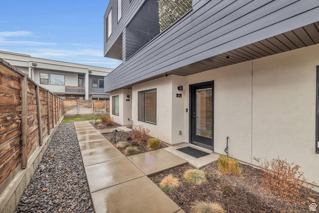 exterior space featuring a fenced backyard