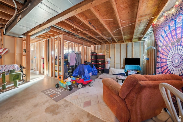 view of basement