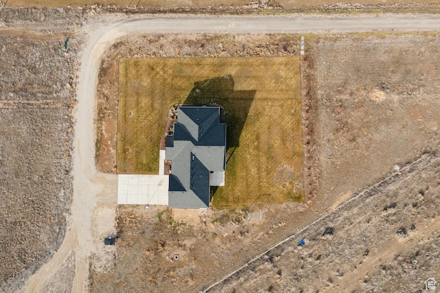 aerial view featuring a rural view