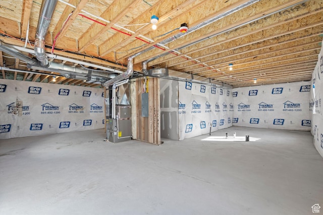 1367 N Harper Way Unit 0248, Tooele, UT 84074 - unfinished basement featuring electric panel and heating unit