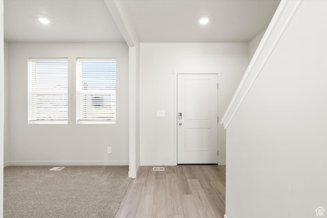 1367 N Harper Way Unit 0248, Tooele, UT 84074 - foyer featuring light wood finished floors and recessed lighting