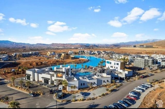 5629 S Adobe Sun Dr, St George, UT 84790 - drone / aerial view with a water and mountain view