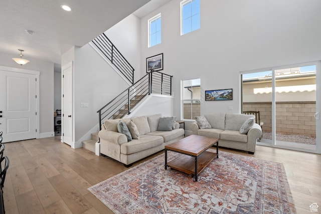 5629 S Adobe Sun Dr, St George, UT 84790 - living room featuring light hardwood / wood-style flooring