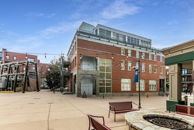 692 Main St Unit D, Park City, UT 84060 - view of building exterior featuring an outdoor fire pit