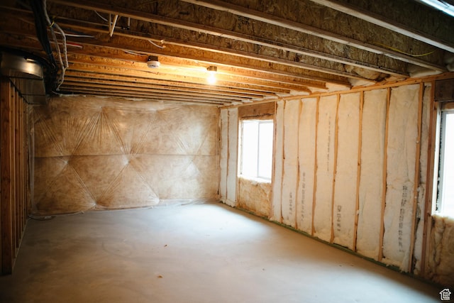 view of basement