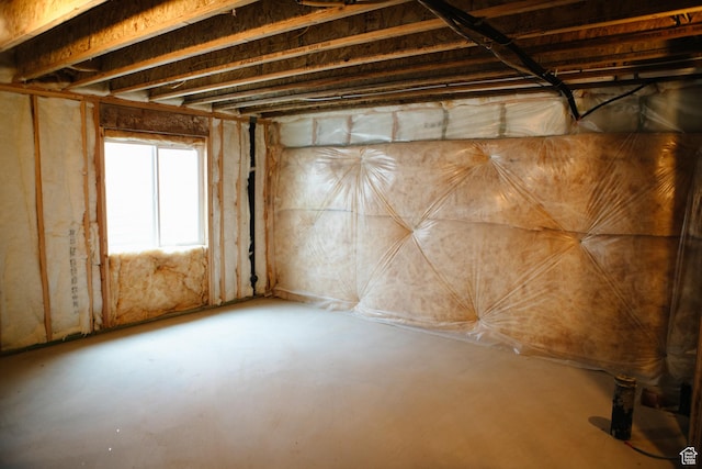 view of basement