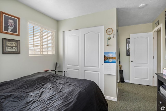 6854 W Callery S, West Jordan, UT 84081 - bedroom featuring a closet and dark carpet