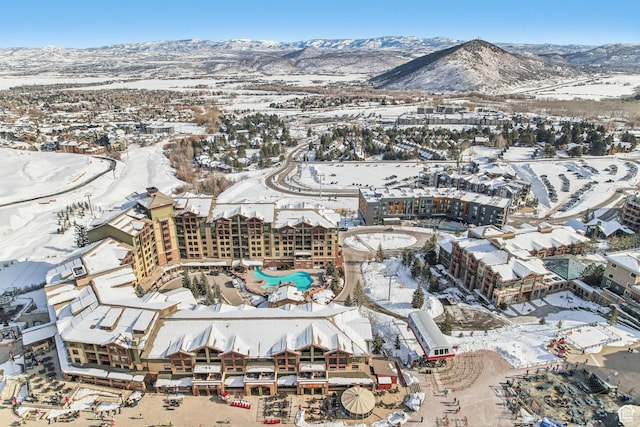 3855 Grand Summit Dr Unit 301, Park City, UT 84098 - snowy aerial view featuring a mountain view