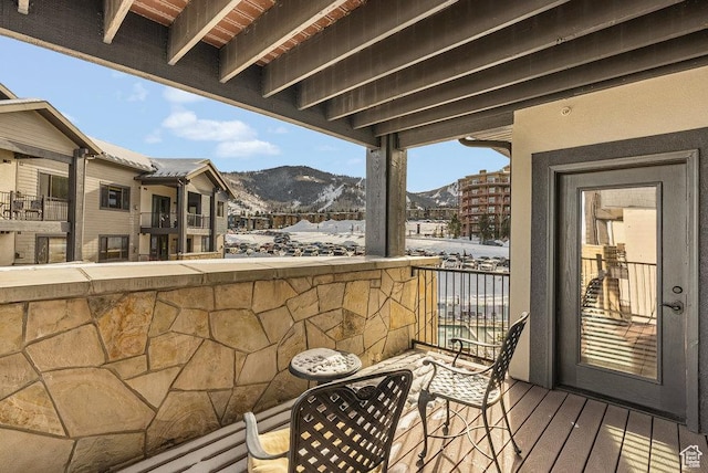 2669 Canyons Resort Dr Unit 308, Park City, UT 84098 - snow covered back of property featuring a mountain view