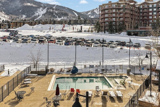 2669 Canyons Resort Dr Unit 308, Park City, UT 84098 - snow covered pool featuring a mountain view