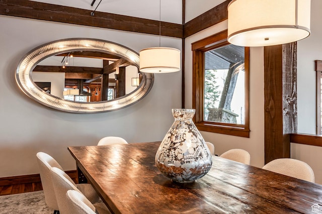 26 White Pine Canyon Rd, Park City, UT 84060 - dining area with hardwood / wood-style flooring