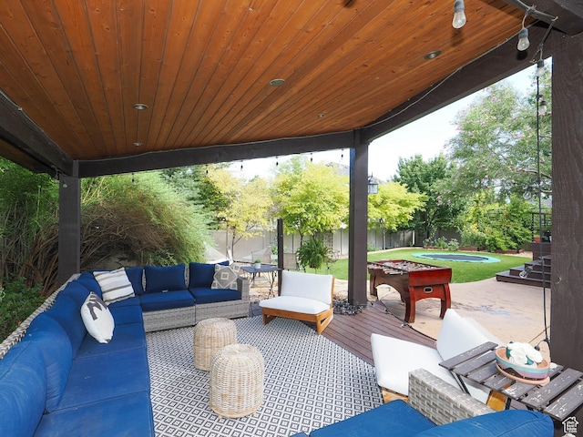 13234 S Lone Rock Dr E, Draper, UT 84020 - view of patio with outdoor lounge area