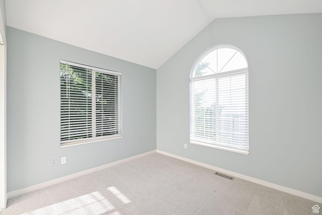 3568 N 500 E, North Ogden, UT 84414 - carpeted empty room with lofted ceiling and baseboards