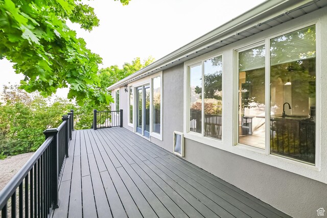3568 N 500 E, North Ogden, UT 84414 - view of wooden deck