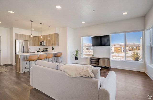 6495 Serviceberry Dr Unit B205, Park City, UT 84098 - living room with dark hardwood / wood-style flooring