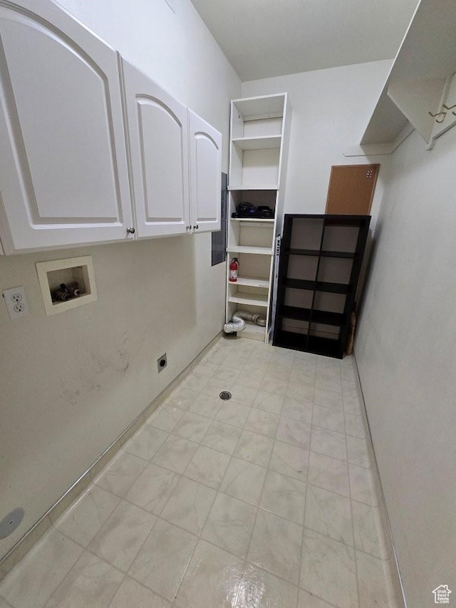 11075 S Grape Arbor Pl E Unit 103, Sandy, UT 84070 - clothes washing area featuring electric dryer hookup, cabinet space, and hookup for a washing machine
