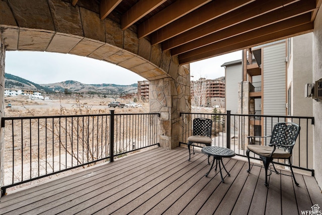 2653 Canyon Resort Dr Unit 227, Park City, UT 84098 - wooden terrace featuring a mountain view