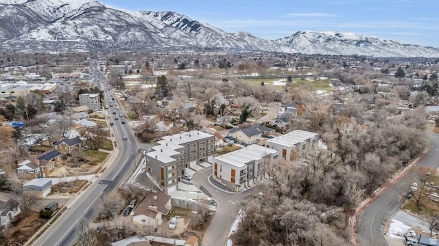 233 E Burch Creek Pl S, Ogden, UT 84405 - birds eye view of property with a residential view and a mountain view