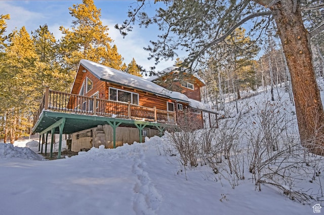 51 Aspen Loop 51&52, Oakley, UT 84055 - view of snow covered exterior featuring a deck