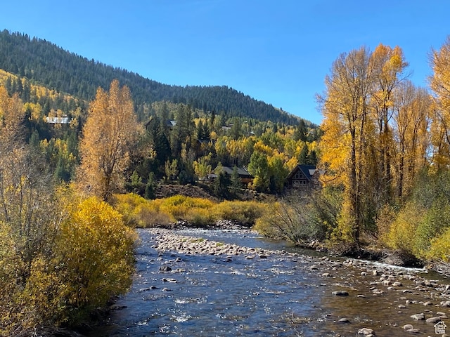 51 Aspen Loop 51&52, Oakley, UT 84055 - water view featuring a heavily wooded area and a mountain backdrop