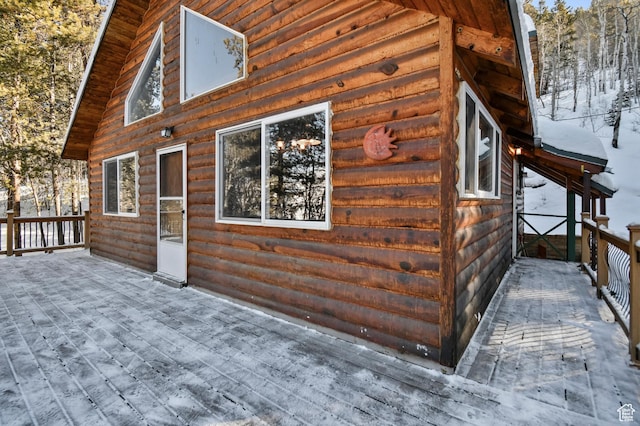 51 Aspen Loop 51&52, Oakley, UT 84055 - view of snow covered deck