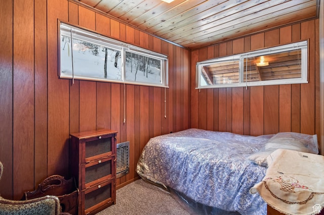 51 Aspen Loop 51&52, Oakley, UT 84055 - bedroom with carpet flooring, wooden ceiling, and wooden walls