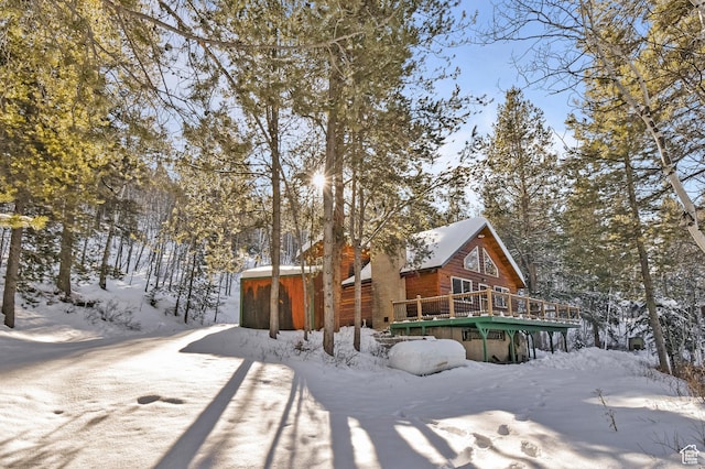 51 Aspen Loop 51&52, Oakley, UT 84055 - view of front of property featuring a wooden deck