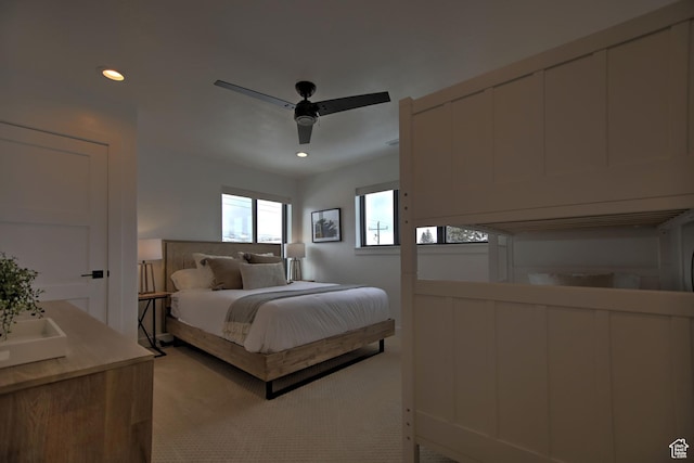 585 N Amber Ln, Garden City, UT 84028 - bedroom featuring ceiling fan