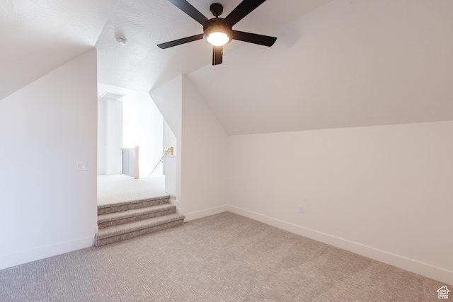 3305 W 2610 S, Hurricane, UT 84737 - bonus room with vaulted ceiling, ceiling fan, carpet, and baseboards