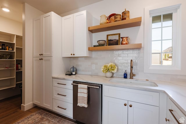 3305 W 2610 S, Hurricane, UT 84737 - bar with a sink, recessed lighting, dishwasher, decorative backsplash, and dark wood-style floors