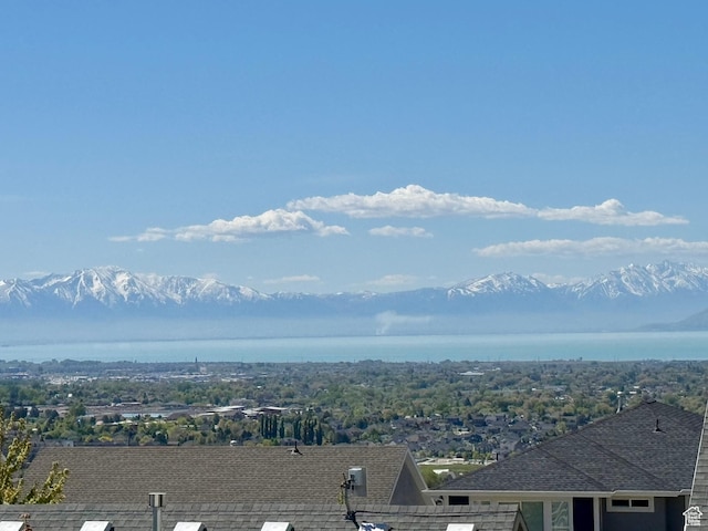exterior space with a mountain view
