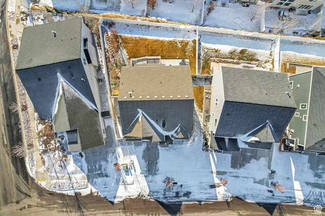 bird's eye view with a residential view