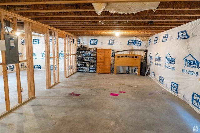 view of basement