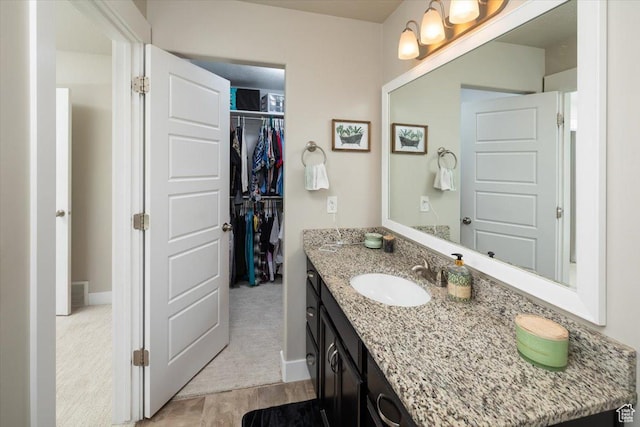 bathroom with vanity
