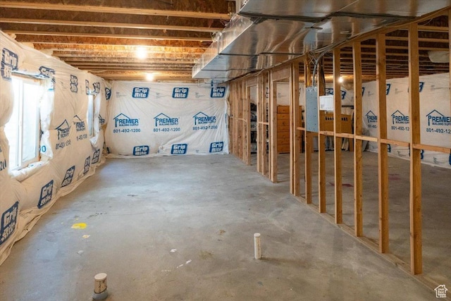 view of basement