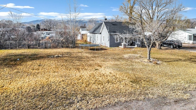 60 S 100 W, Monroe, UT 84754 - view of yard featuring a mountain view and a trampoline