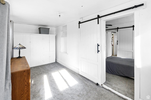 60 S 100 W, Monroe, UT 84754 - interior space featuring a barn door and carpet floors