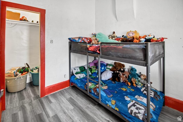 60 S 100 W, Monroe, UT 84754 - bedroom with wood-type flooring and a closet