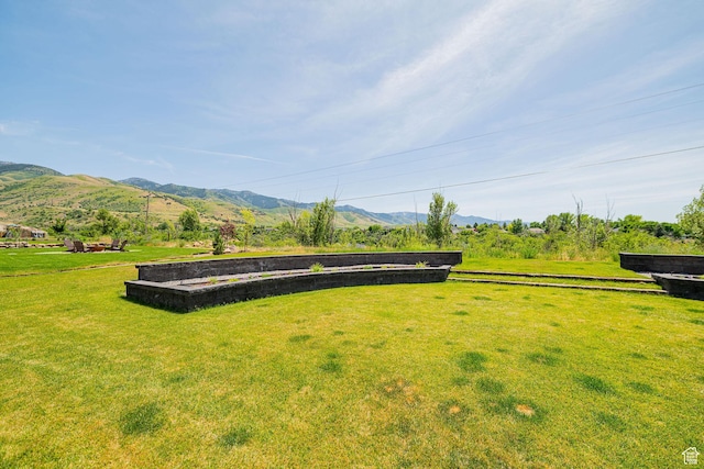 638 E Canyon Rim Rd N, Smithfield, UT 84335 - view of grassy yard featuring a mountain view and a view of rural / pastoral area