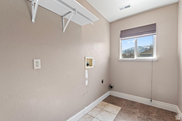 2493 S Aster Way, Saratoga Springs, UT 84045 - laundry room with washer hookup, visible vents, electric dryer hookup, laundry area, and baseboards