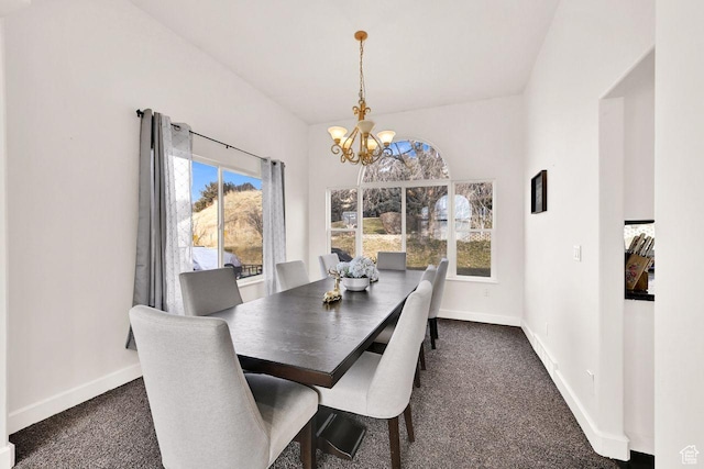 582 W 3900 N, Pleasant View, UT 84414 - carpeted dining space with a notable chandelier