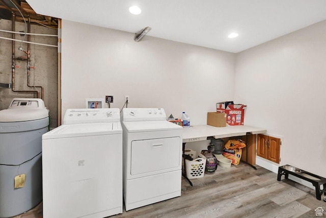 582 W 3900 N, Pleasant View, UT 84414 - laundry room with hardwood / wood-style flooring and independent washer and dryer
