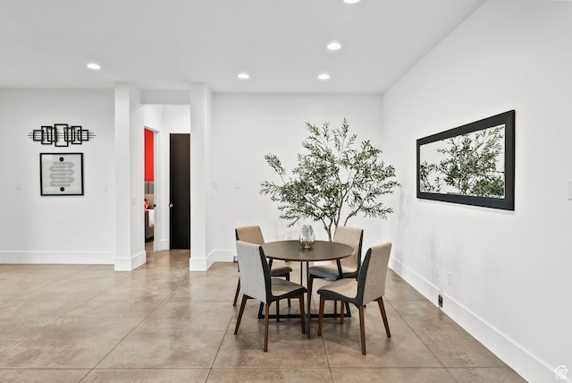 view of dining room