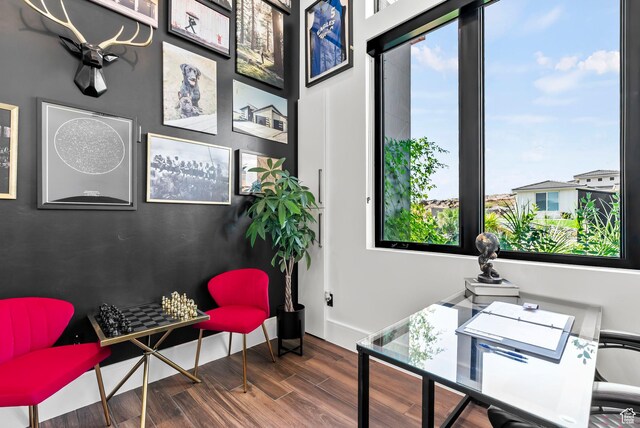 view of home office