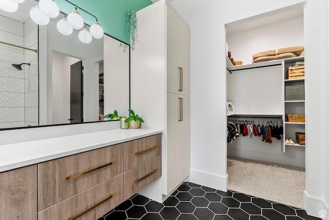 bathroom featuring vanity