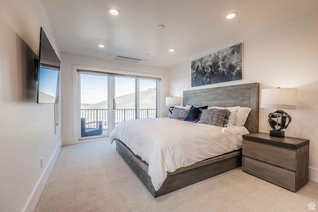 1269 Rothwell Rd, Park City, UT 84060 - bedroom featuring access to exterior and light colored carpet